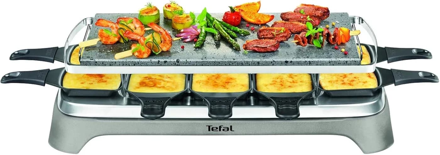 Tefal raclette et pierrade, pierre de lave naturelle