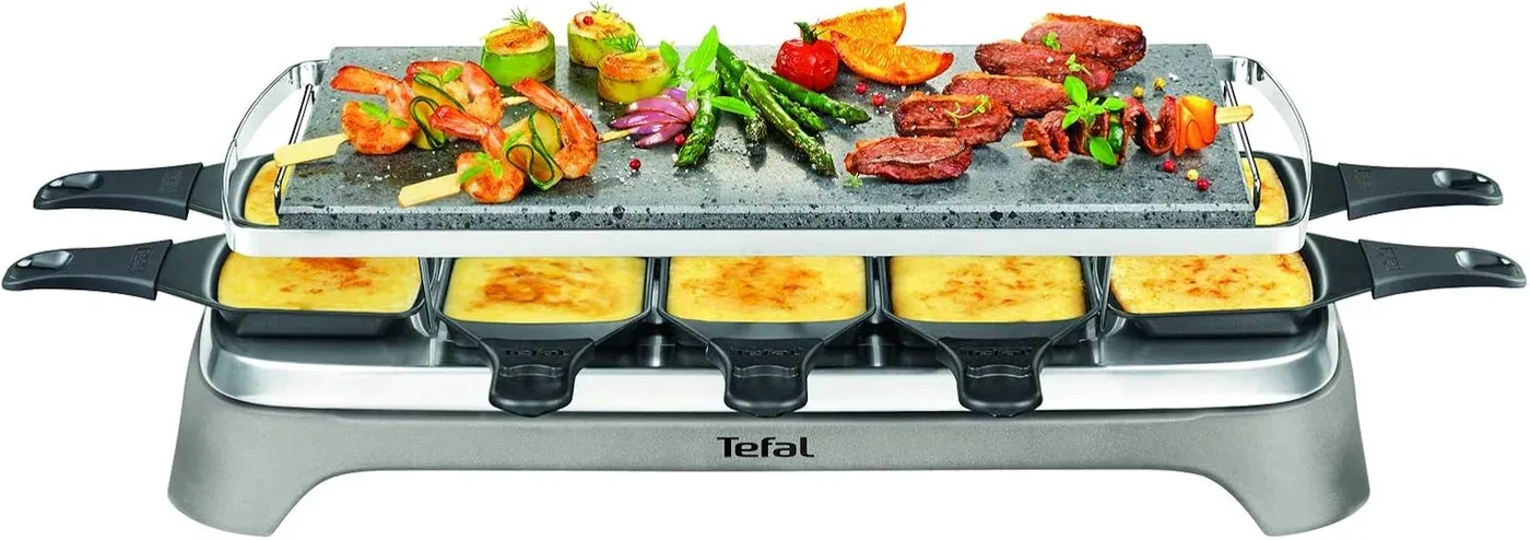 Tefal raclette et pierrade, pierre de lave naturelle